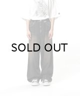 Maison MIHARA YASUHIRO (Light Denim Wide Pants) BLACK