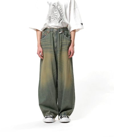 画像1: Maison MIHARA YASUHIRO (Light Denim Wide Pants) L.INDIGO