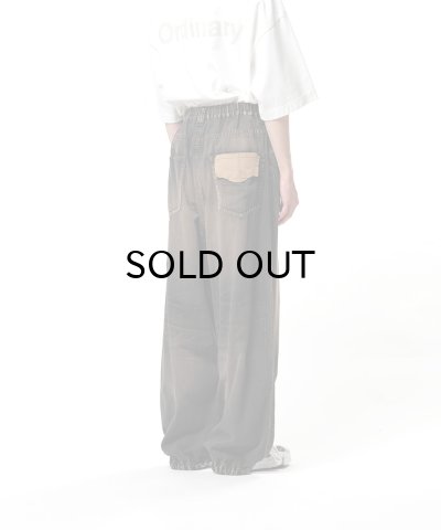 画像2: Maison MIHARA YASUHIRO (Light Denim Wide Pants) BLACK