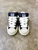 Maison MIHARA YASUHIRO ("BLAKEY PUFFER" OG SOLE BRUSHED SUEDE LOW-TOP SNEAKER) BLACK