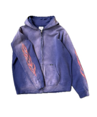 画像3: KAMIYA (“CRAYON FLAME KMY” Zip Hoodie) NAVY