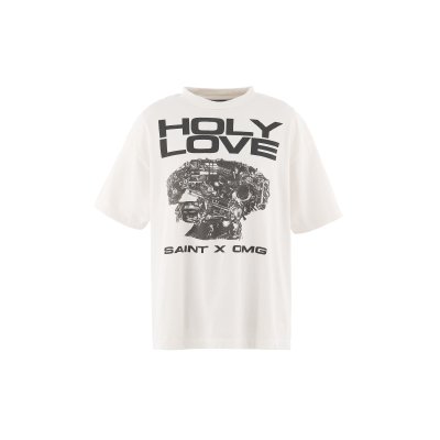 画像1: SAINT Mxxxxxx (KK_SS T-SHIRT_HOLY LOVE) WHITE