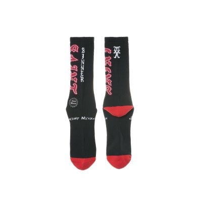 画像2: SAINT Mxxxxxx (SOCKS_SAINT) BLACK-RED