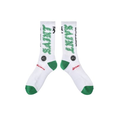 画像1: SAINT Mxxxxxx (SOCKS_SAINT) WHITE-GREEN