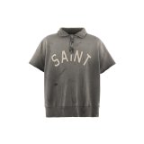 SAINT Mxxxxxx (SS HALF ZIP SWEAT_SAINT) CHARCOAL