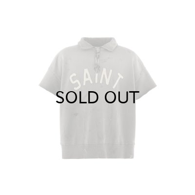 画像1: SAINT Mxxxxxx (SS HALF ZIP SWEAT_SAINT) CHARCOAL
