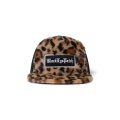BLACK EYE PATCH (FAUX FUR LEOPARD PATTERNED TRUCKER CAP) MULTI