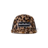 BLACK EYE PATCH (FAUX FUR LEOPARD PATTERNED TRUCKER CAP) MULTI