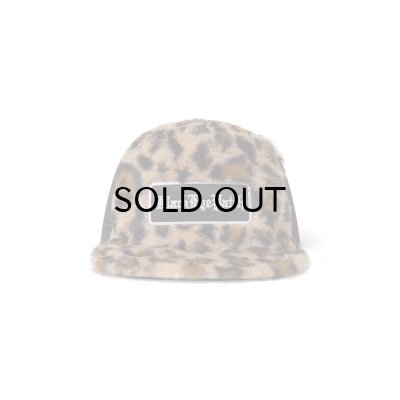 画像1: BLACK EYE PATCH (FAUX FUR LEOPARD PATTERNED TRUCKER CAP) MULTI