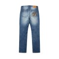 BLACK EYE PATCH (B EMBLEM SLIM FIT JEANS) INDIGO