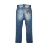 BLACK EYE PATCH (B EMBLEM SLIM FIT JEANS) INDIGO