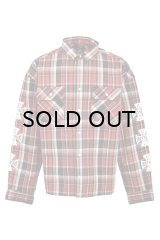BREATH (SOUTHSIDE CROSS CHECK SHIRT) RED -30% OFF-