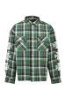 画像1: BREATH (SOUTHSIDE CROSS CHECK SHIRT) GREEN (1)