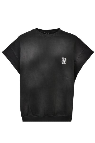 画像1: BREATH (BH LOGO NO SLEEVE SS SWEAT) BLACK