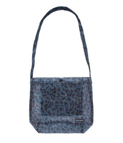 画像1: WACKO MARIA (SPEAK EASY LEOPARD SHOULDER BAG) NAVY