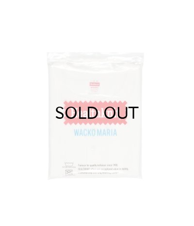 画像1: WACKO MARIA (HEALTHKNIT HENRY NECK T-SHIRT) WHITE