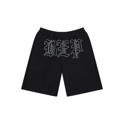 画像1: BLACK EYE PATCH (3 LETTER OE SWEAT BAGGY SHORTS) BLACK
