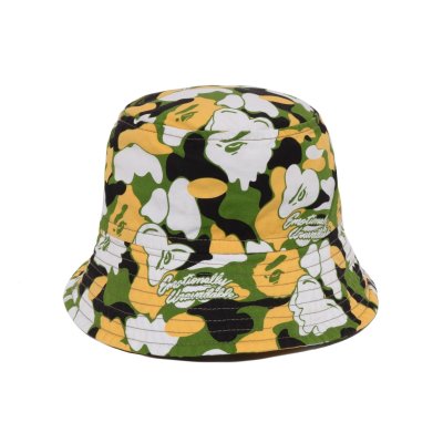 画像1: EMOTIONALLY UNAVAILABLE (EU APE ALOHA BUCKET HAT) GREEN