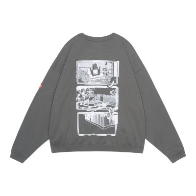 画像2: C.E (MD Clean Room LIGHT BIG CREW NECK) CHARCOAL
