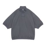 C.E (PE JERSEY SHORT SLEEVE HALF ZIP) CHARCOAL