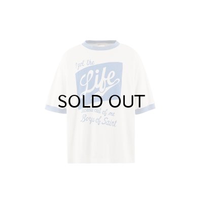 画像1: SAINT Mxxxxxx (BOS_SS T-SHIRT_RINGER TEE) WHITE