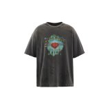 SAINT Mxxxxxx (SS T-SHIRT_HEART) BLACK