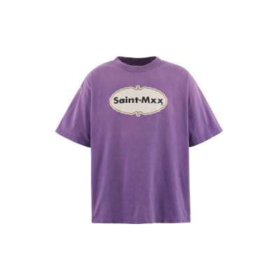 画像1: SAINT Mxxxxxx (SS T-SHIRT_MXX) PURPLE