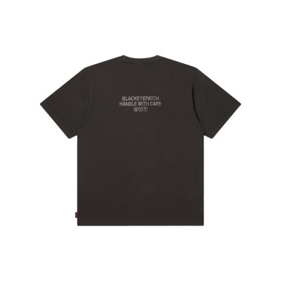 画像2: BLACK EYE PATCH (RHINESTONE GRAYSCALE HWC LABEL TEE) P.CHARCOAL