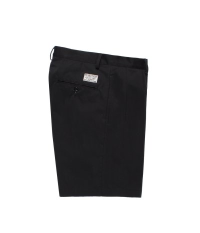 画像1: WACKO MARIA (DOUBLE PLEATED CHINO SHORT TROUSERS) BLACK