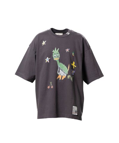 画像1: Maison MIHARA YASUHIRO (Leon Doodle Printed T-shirt) BLACK