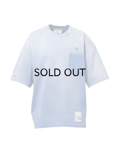 画像1: Maison MIHARA YASUHIRO (Sun Faded Like V-neck T-shirt) NAVY