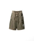 Maison MIHARA YASUHIRO (Cotton Satin Cargo Shorts) DK.GREEN