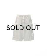 Maison MIHARA YASUHIRO (Cotton Satin Cargo Shorts) DK.GREEN