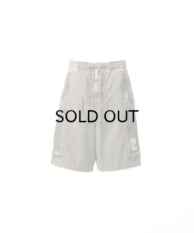 画像1: Maison MIHARA YASUHIRO (Cotton Satin Cargo Shorts) DK.GREEN