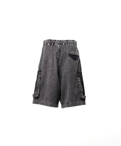 画像2: Maison MIHARA YASUHIRO (Cotton Satin Cargo Shorts) BLACK