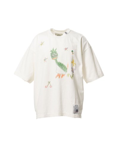 画像1: Maison MIHARA YASUHIRO (Leon Doodle Printed T-shirt) WHITE
