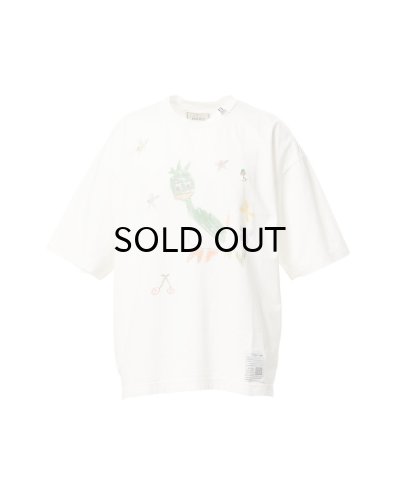 画像1: Maison MIHARA YASUHIRO (Leon Doodle Printed T-shirt) WHITE