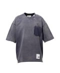 Maison MIHARA YASUHIRO (Sun Faded Like V-neck T-shirt) BLACK
