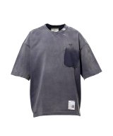 Maison MIHARA YASUHIRO (Sun Faded Like V-neck T-shirt) BLACK