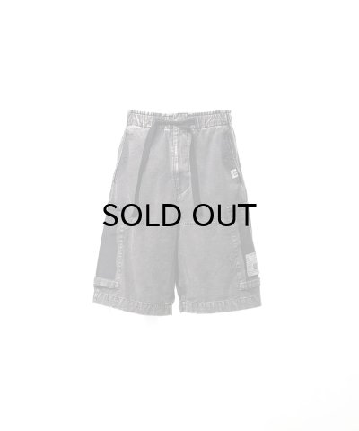 画像1: Maison MIHARA YASUHIRO (Cotton Satin Cargo Shorts) BLACK