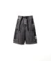 画像1: Maison MIHARA YASUHIRO (Cotton Satin Cargo Shorts) BLACK (1)