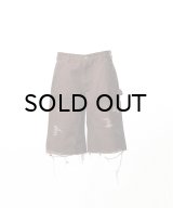 KAMIYA (BORO Duck Painter Bermuda Pants) BROWN