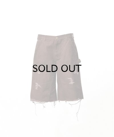 画像1: KAMIYA (BORO Duck Painter Bermuda Pants) BROWN