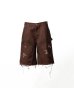 画像1: KAMIYA (BORO Duck Painter Bermuda Pants) BROWN (1)