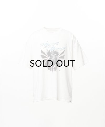 画像1: KAMIYA ("THE DARKNESS WILL DISAPPEAR" T-shirt) WHITE
