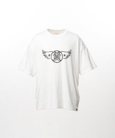 画像1: KAMIYA ("AERO-KMY" T-shirt) WHITE