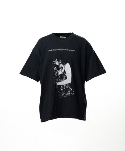 画像1: KAMIYA ("SWEET SMILE" T-shirt) BLACK