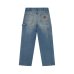 画像2: BLACK EYE PATCH (DOUBLE KNEE DAMAGED PAINTER PANTS) INDIGO (2)