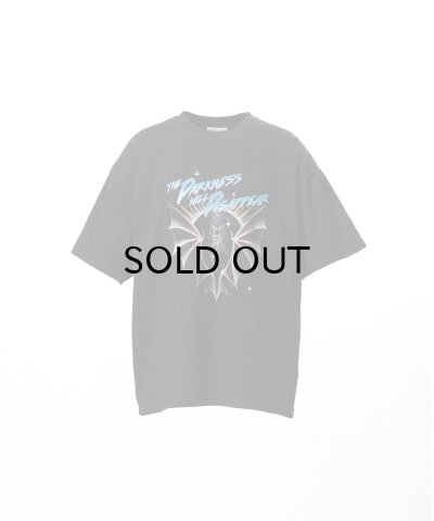 画像1: KAMIYA ("THE DARKNESS WILL DISAPPEAR" T-shirt) BLACK