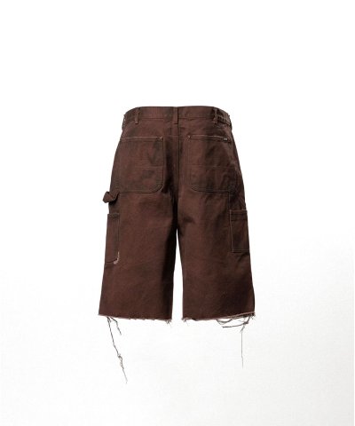 画像2: KAMIYA (BORO Duck Painter Bermuda Pants) BROWN